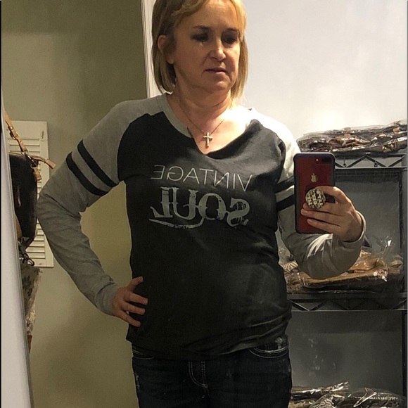 New Long Sleeve Tee Shirt Vintage Soul - Picture 2 of 4